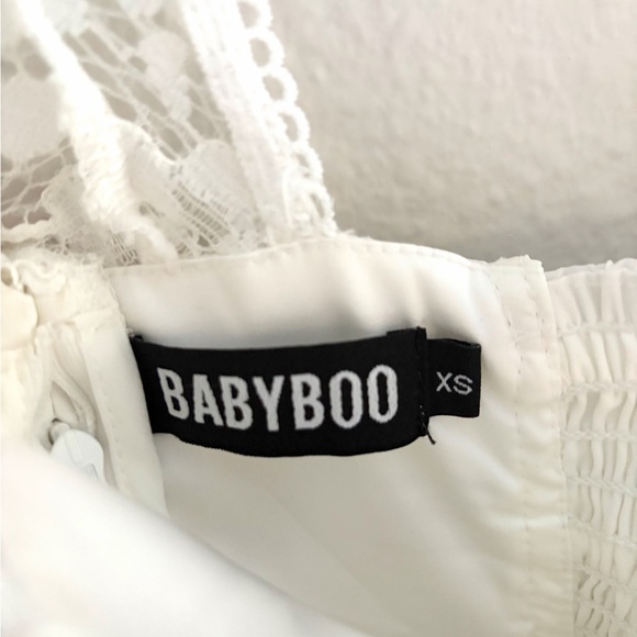 Babyboo Jacinta Long Sleeve Mini Dress Ivory Size XS - Picture 2 of 15